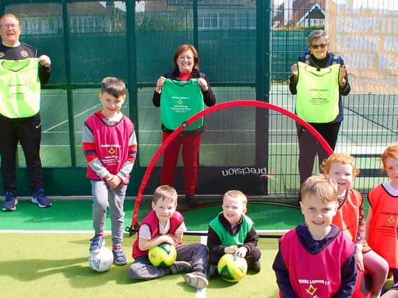 Freemasons have paid for equipment for young footballers linked to Eastbourne Rangers