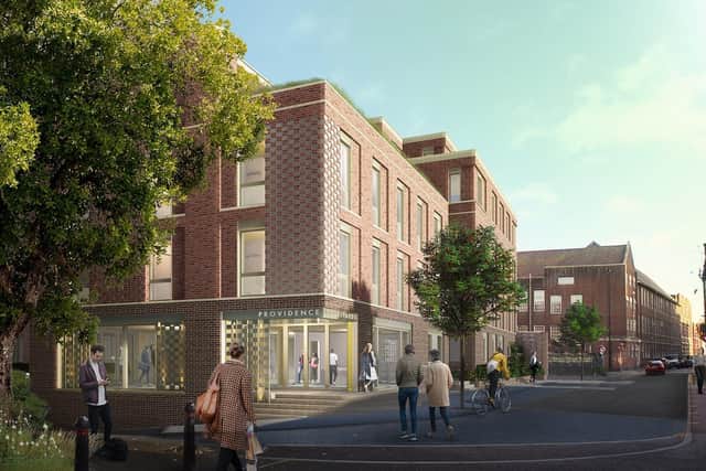 The proposed student flat block in London Road