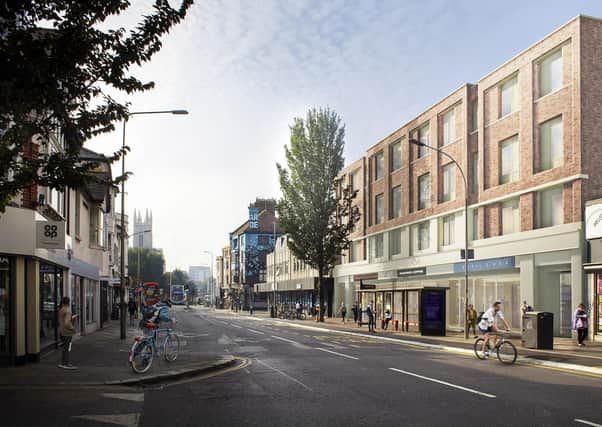 The proposed student flat block in London Road