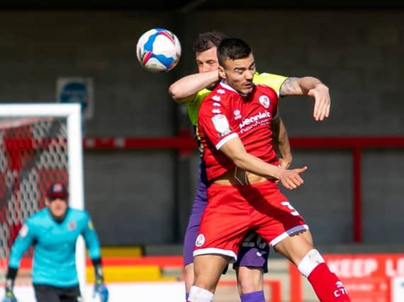 Davide Rodari netted his first professional goal in Crawley Town's defeat to Bolton Wanderers. Picture by Jamie Evans/UK Sports Images Ltd
