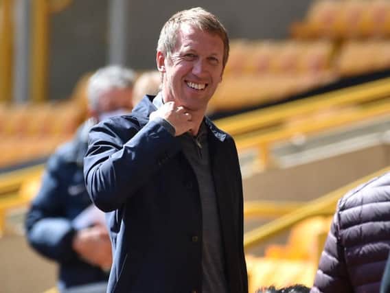 Albion head coach Graham Potter ahead of today's game at Wolves