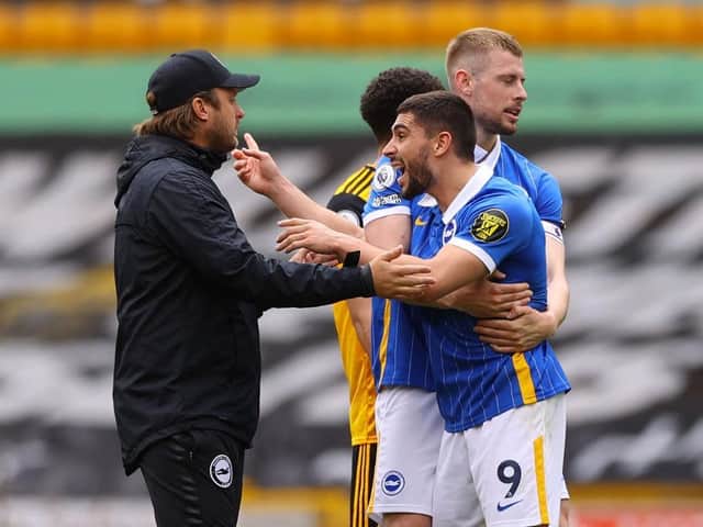 Neal Mauapy lost his discipline at the final whistle after defeat at Wolves