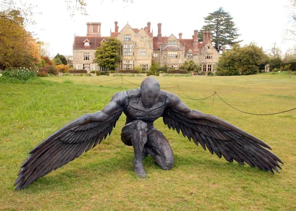 Ed Elliott's Greer, Guardian Angel – one of more than 80 sculptures on show at Borde Hill Garden, near Haywards Heath. Photograph: Derek Martin/ dm21050103a