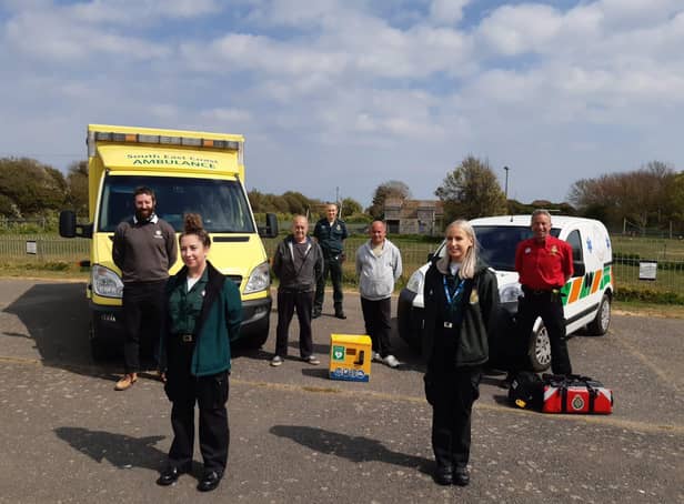 A father and son from Selsey have been reunited with some of the ambulance crews, volunteers and members of the public who came to their aid after they both required resuscitating within three years of each other