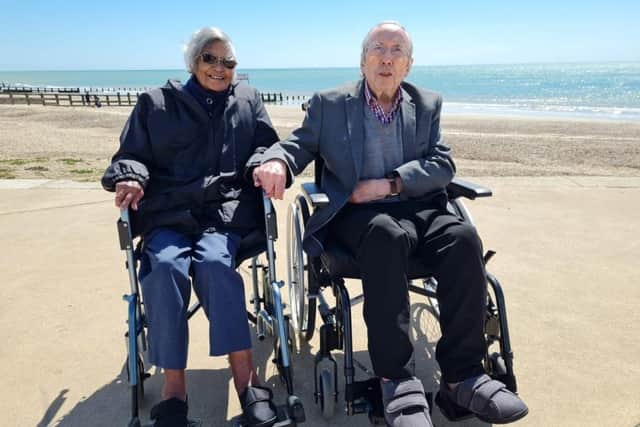 Frank and Dora Harmer have enjoyed going on trips out together as a couple