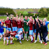 The Hastings United Women's team's championship celebrations are under way / Picture: Joe Knight