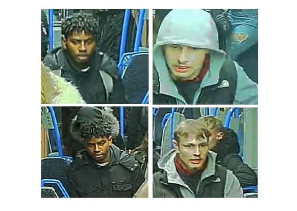 Officers believe these men could have information which could help with investigation. Photo: British Transport Police