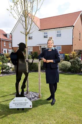 Housebuilder David Wilson Homes has partnered with the Royal British Legion Industries (RBLI) to encourage residents in East Sussex to remember fallen soldiers from the First World War. The housebuilder has installed one of the RBLIs iconic Tommy Club figures in each of its show home gardens at Meadowburne Place in Eastbourne and Rosewood Park in Bexhill. The iconic full-size silhouettes of Tommy, the term used for a common soldier in the British Army, complete with a helmet and bayonet, were installed ahead of VE Day celebrations on the May 8. The figure will commemorate the lives of soldiers who fought in WWI, and thank the veterans of today. SUS-211205-104027001