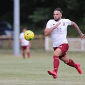 Hastings United forward Lloyd Dawes has agreed to stay at The Pliot Field for the 2021-22 season. Picture by Scott White