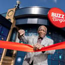 A customer will cut the ribbon at Buzz Bingo in Crawley on Monday May 17