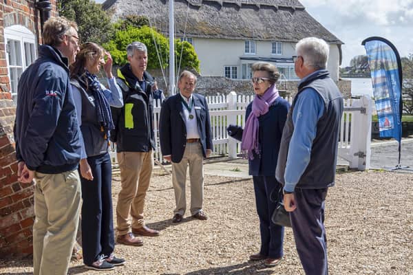 Her Royal Highness, The Princess Royal during a visit to Bosham on Wednesday, May 12, 2021