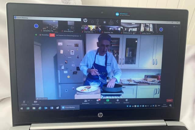 Chef Alex Connell, from Vegetarian for Life, cooked up a storm for staff and residents at Barchester’s Wykeham House care home