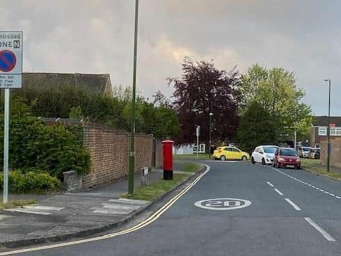 New signage and road markings at one of the extended parking zones in Chichester