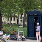 The 1960s style police box in Powis Square