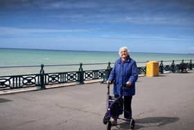 Margaret Weir, 86, is walking 1,000 steps a day for seven days on Hove promenade