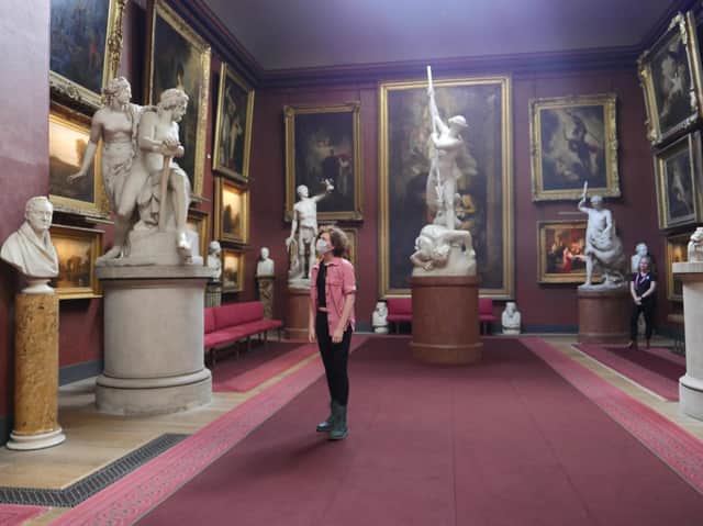 Visitor at Petworth House. National Trust Images. Hannah Elliott