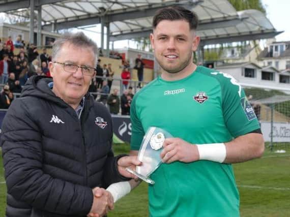 Former Player of the Year Lewis Carey has rejoined Lewes. Picture courtesy of Lewes Football Club/James Boyes