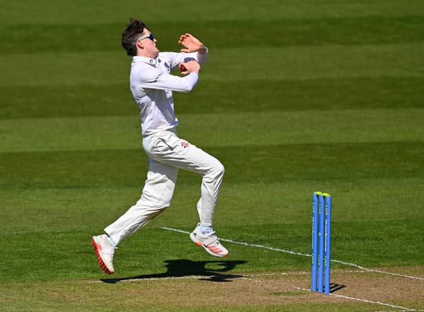 Jack Carson bowled well with little luck on the final day againt Kent / Picture: Getty