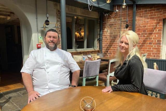 Manager Gemma McNally and head chef Mark White