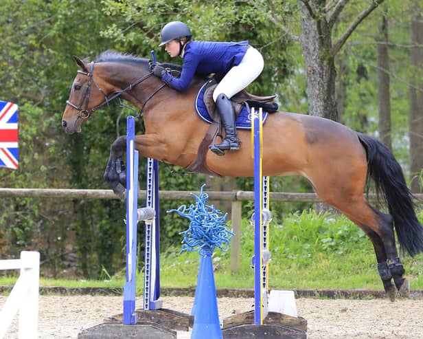 Hannah Smith and Pauldaries Mysteque in action in the NAF Five Star Bronze League Qualifier at Felbridge Showground. Picture by Felbridge Photography