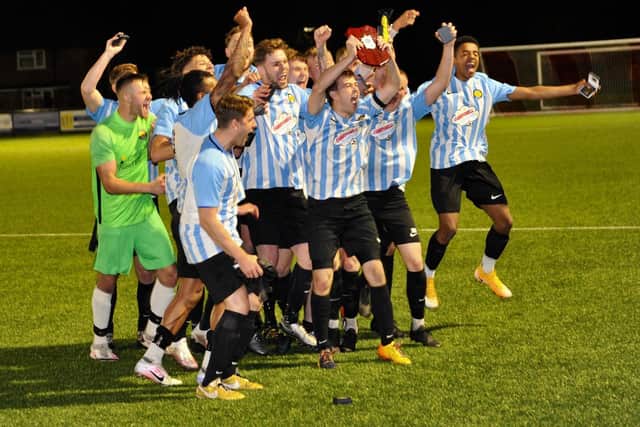 Montpelier Villa celebrate their shield triumph / Picture: Stephen Goodger
