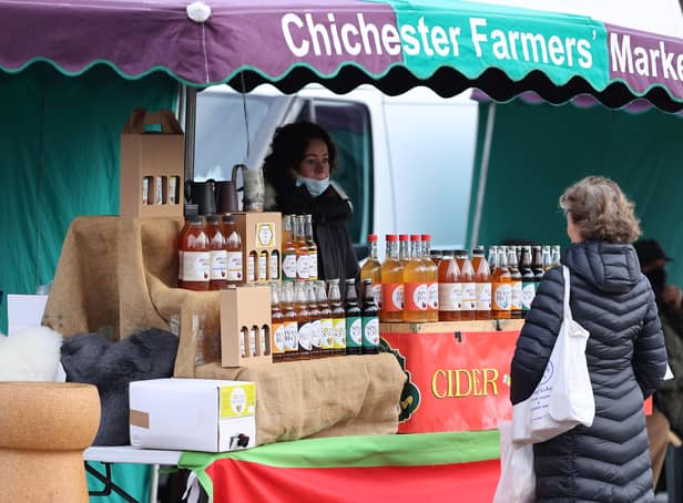 Chichester Farmers' Market (Photograph: Eddie Mitchell)