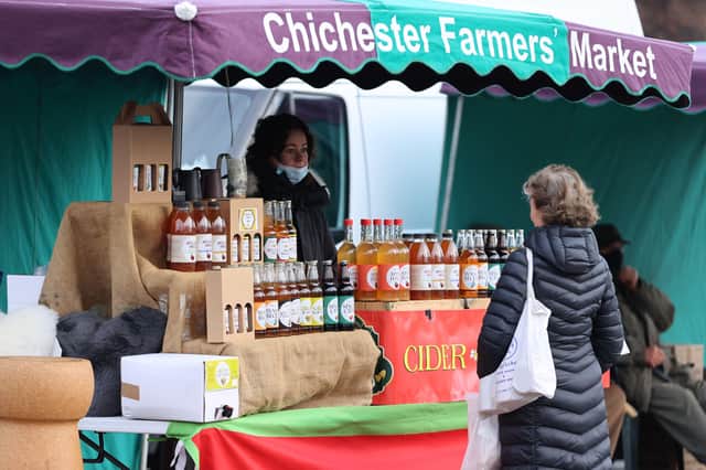 Chichester Farmers' Market (Photograph: Eddie Mitchell)