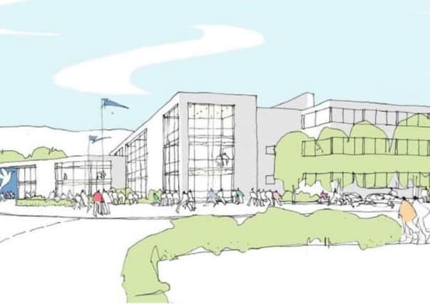 The proposed new frontage at the campus in Lewes