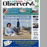 Today's front page of the Bexhill and Battle Observer SUS-210520-125433001