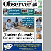Today's front page of the Hastings and Rye Observer SUS-210520-125443001