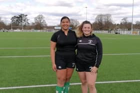 Horsham Rugby under-18 girls’ Grace Clifford (left) and Jessie Spurrier have been selected for the England Talent Development Group. Pictures courtesy of Richard Ordidge