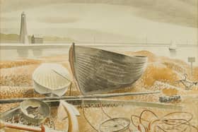 Seaside Modern - anchor and boats, Rye, private collection 1938