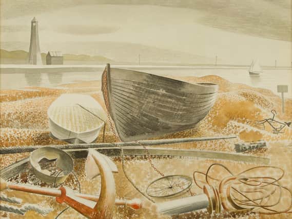 Seaside Modern - anchor and boats, Rye, private collection 1938