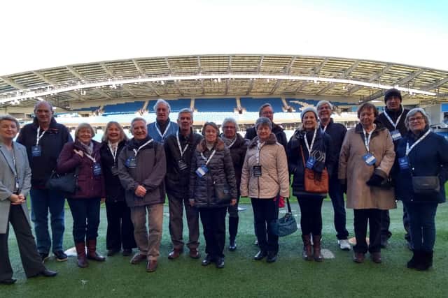 Crawley u3a, pictured here enjoying a visit to Brighton & Hove Albion's Amex home, will take part in a nationwide celebration to showcase the u3a organisation on Wednesday, June 2. Pictures courtesy of Crawley u3a
