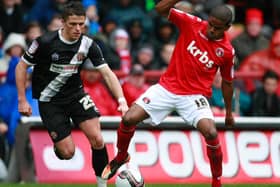Bradley Pritchard (right) in action for Charlton Athletic in 2012. Picture by PA Wire/Press Association Images
