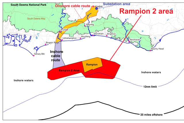 The proposed area for Rampion Two SUS-210521-102952001