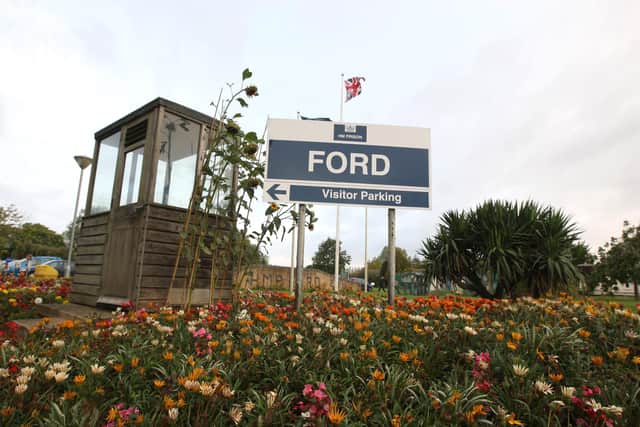 gv HMP Ford Prison near Arundel West Sussex PPP-141111-124825001