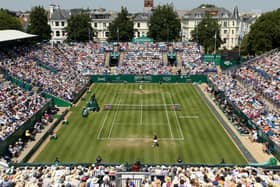 A full crowd watch Eastbourne's international tennis in 2019 / Picture: Getty
