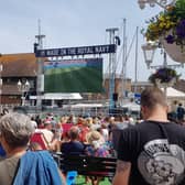 The big screen at Brighton Marina