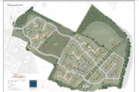The proposed development site at Newhouse Farm, Roffey