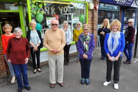 St Peter & St James Hospice Shop volunteers outside the store in Sussex Road, Haywards Heath. Picture: Steve Robards, SR2105251