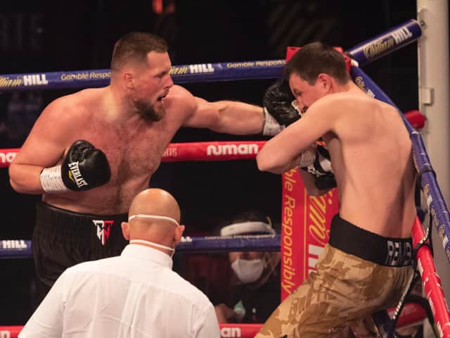 Tommy Welch recorded a first round KO against Dmitrij Kalinovskij in Coventry
