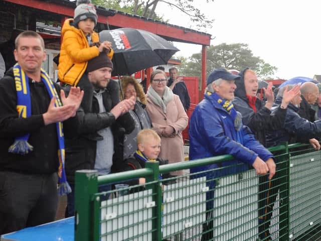 Lancing supporters enjoy the shield final / Picture: Stephen Goodger