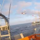 The lifeboat and a rescue helicopter responded to the incident last week