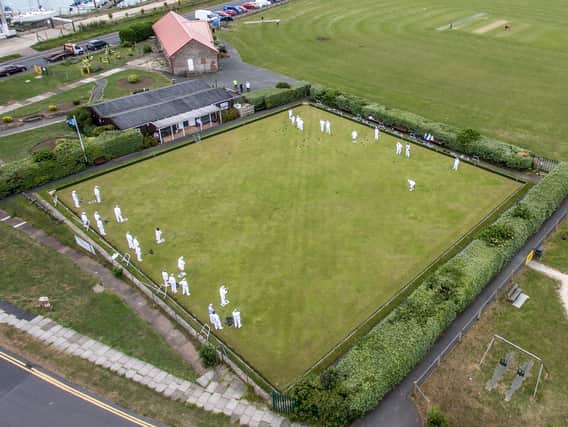 Newhaven Bowls Club from above
