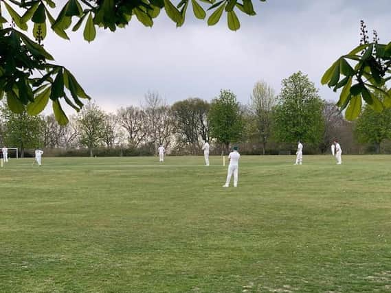 Mid Sussex Heathens CC, formed by a group of friends in Warninglid, recorded their first ever win in the Sussex Cricket League on Saturday. Picture courtesy of Michael Barnes