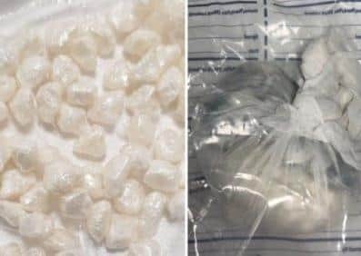 This photo shows more drugs seized by officers when they arrested two men at Madeira Drive. Photo from Sussex Police. SUS-210527-121938001