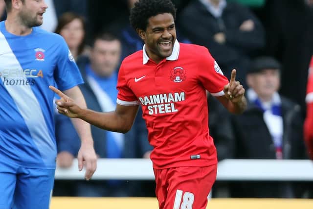Bradley Pritchard celebrates scoring for Leyton Orient in 2015. Picture by Richard Sellers/EMPIC Sport