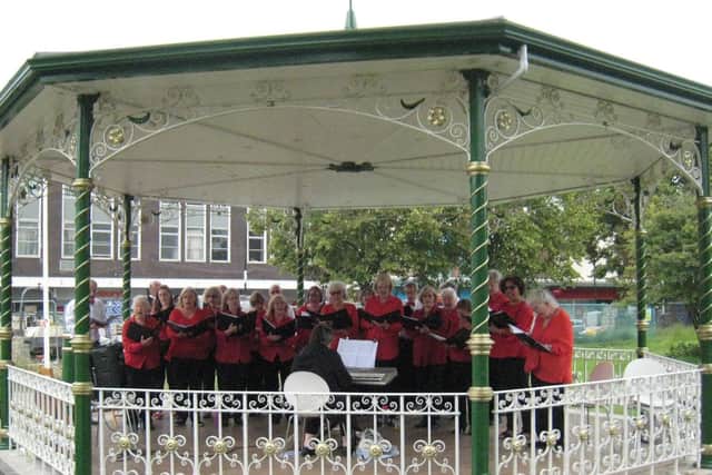 The Phoenix Choir of Crawley, pictured performing in 2018, have been unable to resume face-to-face sessions. Picture courtesy of Angela Finn