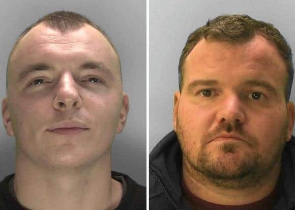 Jacob Barnard and Andrew Milne. Photo from Sussex Police. SUS-210528-172910001